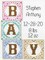 DIY Design Works Baby Blocks Birth Record Gift Counted Cross Stitch Kit 5x7